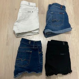 4 pack of 7 jeans shorts women’s